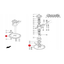 Claas Jaguar 990315 forage harvester cutting disc