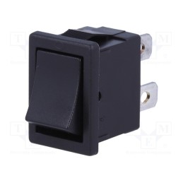 1 pcs x NKK SWITCHES - CWSB11AAF - ROCKER, SPST, Pos: 2, ON-OFF, 6A/250VAC, black, none, Rcont max: 20mΩ
