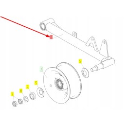 100674128 idler wheel mounting