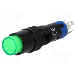 1 pcs x ONPOW - LAS4Y-11/24/G - Switch: push-button, Pos: 2, SPDT, 0.5A/250VAC, 1A/24VDC, ON-(ON)
