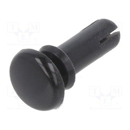 10 pcs x KEYSTONE - 3450 - Rivet, polyamide, Rivet diam: 4mm, L.rivet: 10mm, black