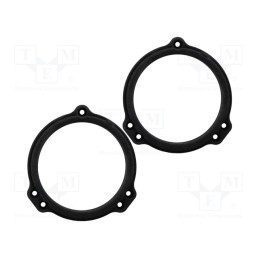 1 set x BASSER - DMSUZU02 - Spacer ring, MDF, 165mm, Suzuki, impregnated, 2pcs.