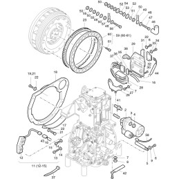 Hatz 1d41 1d42 1d50 starter 12v 01721000
