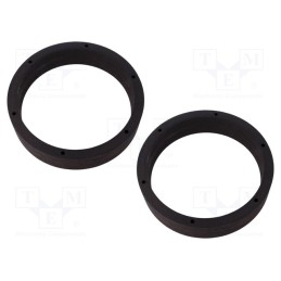 1 set x BASSER - DMSKOD02 - Spacer ring, MDF, 200mm, Škoda, impregnated, 2pcs.