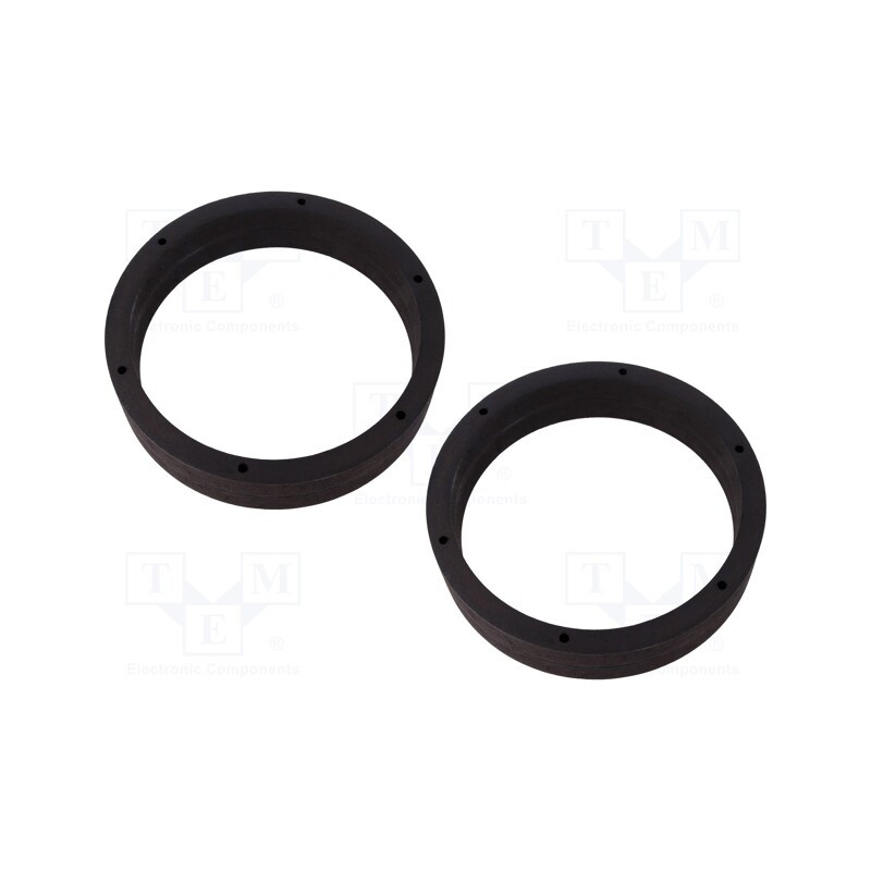 1 set x BASSER - DMSKOD02 - Spacer ring, MDF, 200mm, Škoda, impregnated, 2pcs.