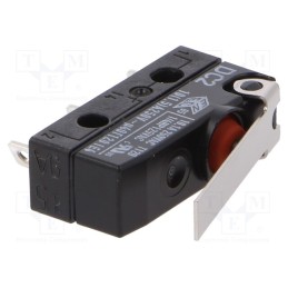 1 pcs x ZF - DC2C-A1LB - Microswitch SNAP ACTION, 10A/250VAC, with lever, SPDT, ON-(ON)