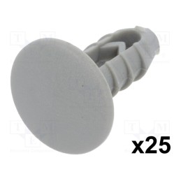 1 pcg x ROMIX - 10067 - Trim clip, 25pcs, Alfa Romeo,Fiat,Lancia, L: 20.3mm, polyamide