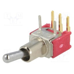 1 pcs x SALECOM ELECTRONICS - SKS06LP - Switch: toggle, Pos: 2, SPDT, ON-ON, 0.4A/28VDC, -30÷85°C, 20mΩ