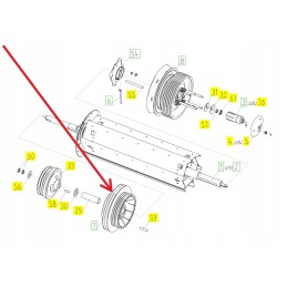 100173032 Straw Scatter Pulley Rostselmash