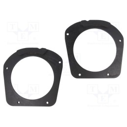1 set x BASSER - DMBMW12 - Spacer ring, MDF, 130mm, BMW, impregnated, 2pcs.