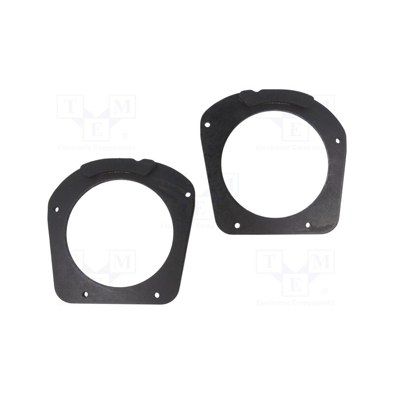 1 set x BASSER - DMBMW12 - Spacer ring, MDF, 130mm, BMW, impregnated, 2pcs.