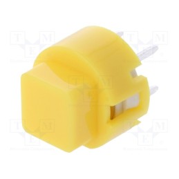 1 pcs x C&K - D6C30 F1 LFS - Switch: keypad, Pos: 2, SPST-NO, 0.01A/32VDC, yellow, THT, 1.3N, D6