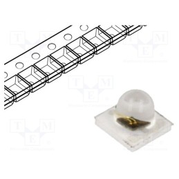 1 pcs x ProLight Opto - PK2N-2JJE-RB - IR transmitter, 3535, 840÷870nm, 300mW, 45°, SMD, 350mA, 1.3÷2V