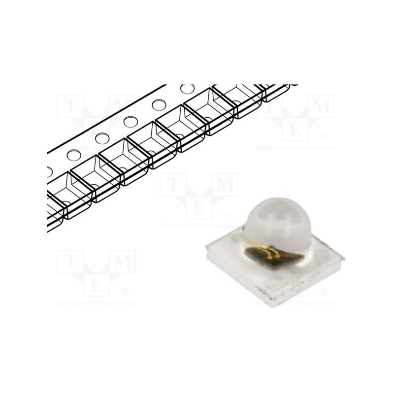 1 pcs x ProLight Opto - PK2N-2JJE-RB - IR transmitter, 3535, 840÷870nm, 300mW, 45°, SMD, 350mA, 1.3÷2V