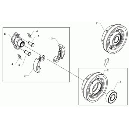 Wacker vp1340 vp2050 clutch spring 0130158