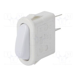 1 pcs x COMELUX - 3600I0000SF - ROCKER, SPST, Pos: 2, ON-OFF, 16A/250VAC, white, Body: white