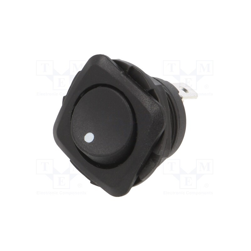 1 pcs x SWITCH COMPONENTS - RB1-1A-DC-2-B-3 - ROCKER, SPST, Pos: 2, ON-OFF, 10A/28VDC, black, none, Rcont max: 50mΩ