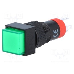 1 pcs x ONPOW - LAS3F-11/230/G - Switch: push-button, Pos: 2, SPDT, 0.5A/250VAC, 1A/24VDC, ON-(ON)