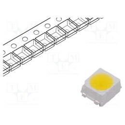 1 pcs x BROADCOM (AVAGO) - HSMW-A100-V40J1 - LED, SMD, 3528,PLCC2, white cold, 715÷1800mcd, 120°, 20mA, 114mW