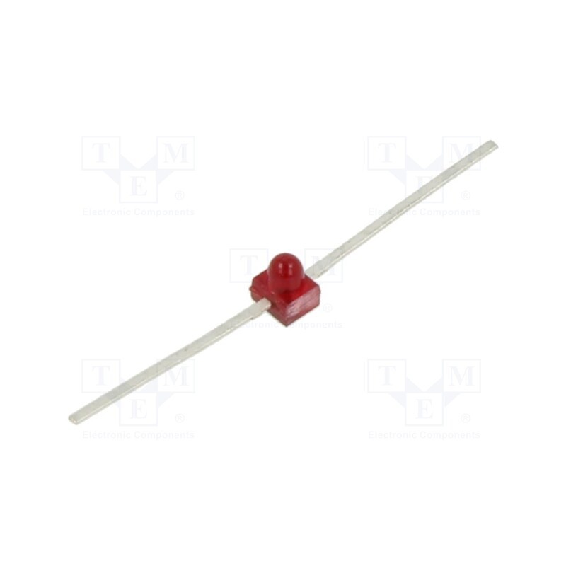 1 pcs x BROADCOM (AVAGO) - HLMP-6000 - LED, red, 1.2mcd, 90°, Front: convex, 1.4÷2V, 2.21x2.08x2.92mm, THT