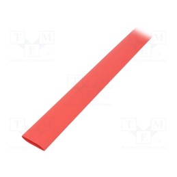 1 m x TASKER - GTM 1680 R - Heat shrink sleeve, glueless, 2: 1, 16mm, L: 1m, red, polyolefine