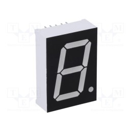 1 pcs x WENRUN - LSD100BUE-101C-01 - Display: LED, 7-segment, 25.4mm, 1', No.char: 1, red, 15mcd, anode