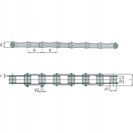 Roller chain 5 m 5 m