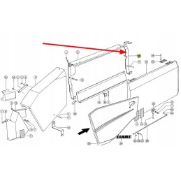626930 0 bracket for mounting the right header cover