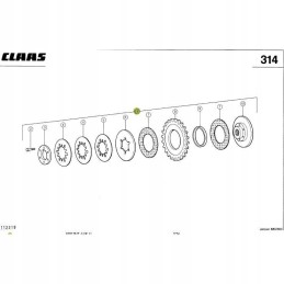 Claas jaguar friction clutch 9852072 9852072