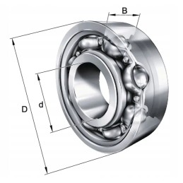 Ball bearing usually 15x32x9 mm ina fag