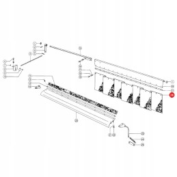 Rubber cover for the fan 300x210 claas 684205 2 units