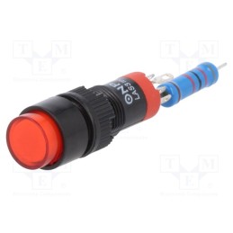 1 pcs x ONPOW - LAS3Y-11/230/R - Switch: push-button, Pos: 2, SPDT, 0.5A/250VAC, 1A/24VDC, ON-(ON)