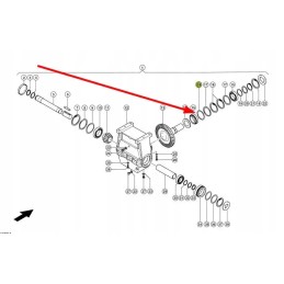 694839 0 drive gear spacer washer ro