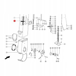 Claas 757220 grain conveyor chain 0 units