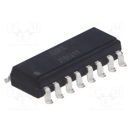 1 pcs x ISOCOM - ILQ2XSM - Optocoupler, SMD, Ch: 4, OUT: transistor, Uinsul: 7.5kV, Uce: 50V