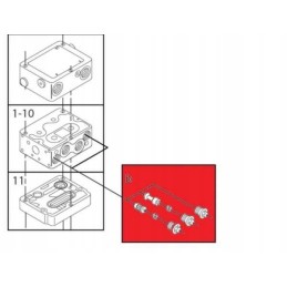 Plug replacing the danfoss pvg32 pvla overflow valve