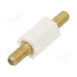 10 pcs x DREMEC - 4188X15 - Insulating sleeve, L: 15mm, UL94V-2, Mat: polyamide, Body: white