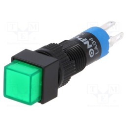 1 pcs x ONPOW - LAS4F-11/24/G - Switch: push-button, Pos: 2, SPDT, 0.5A/250VAC, 1A/24VDC, ON-(ON)