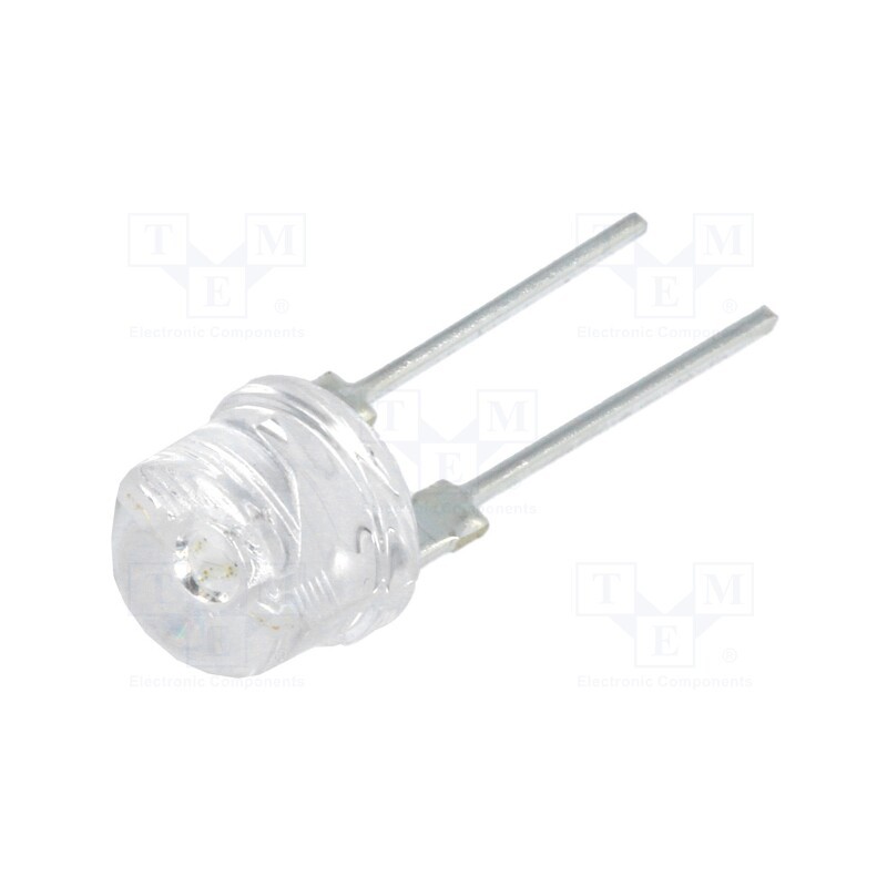 1 pcs x OPTOSUPPLY - OSG58387E1U - LED, 8mm, green, 140°, Front: convex, 8.4÷10.8V, No.of term: 2