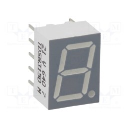 1 pcs x VISHAY - TDSG3150 - Display: LED, 7-segment, 10mm, 0.39', No.char: 1, green, 0.45÷3mcd