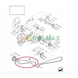 Belt new holland cx csx cs cl 84075955 2hbx4180