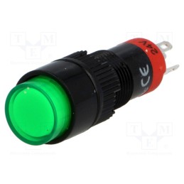 1 pcs x ONPOW - LAS3Y-11/24/G - Switch: push-button, Pos: 2, SPDT, 0.5A/250VAC, 1A/24VDC, ON-(ON)