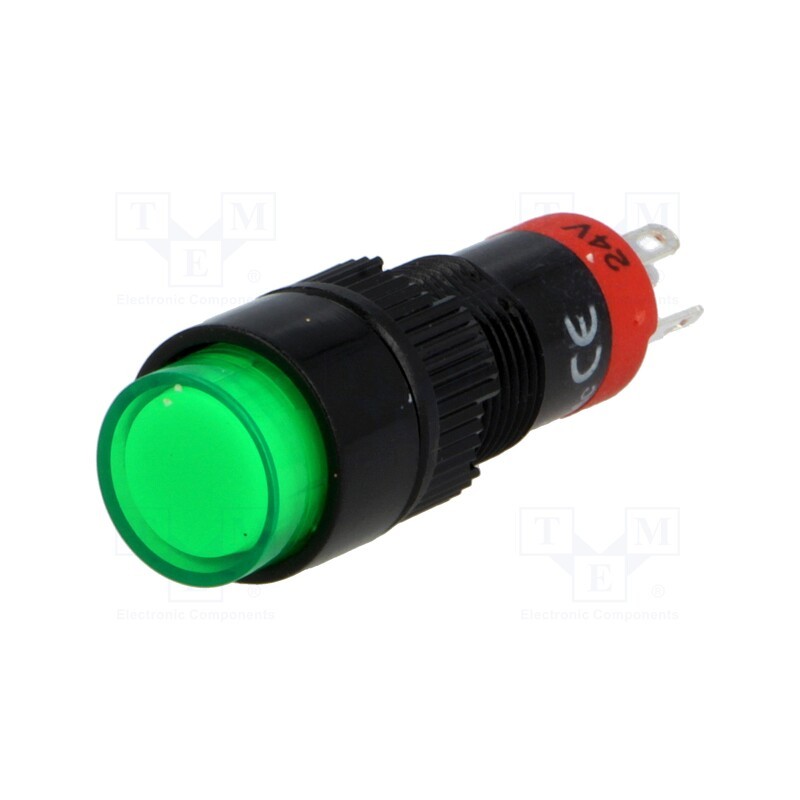 1 pcs x ONPOW - LAS3Y-11/24/G - Switch: push-button, Pos: 2, SPDT, 0.5A/250VAC, 1A/24VDC, ON-(ON)