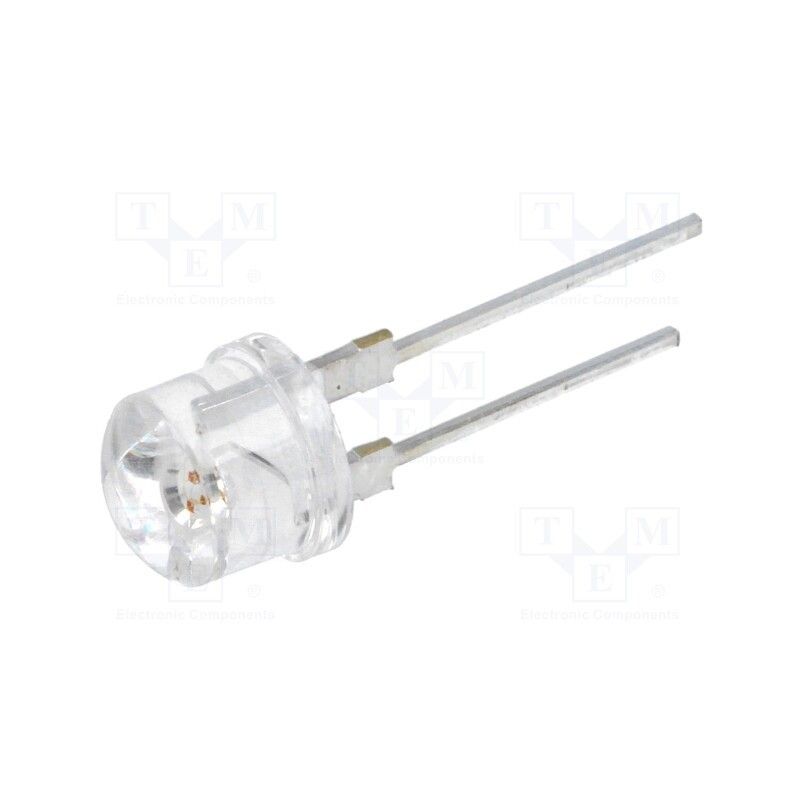 1 pcs x OPTOSUPPLY - OS5RE387E1U - LED, 8mm, red, 140°, Front: convex, 5.7÷7.8V, No.of term: 2, 15÷20lm