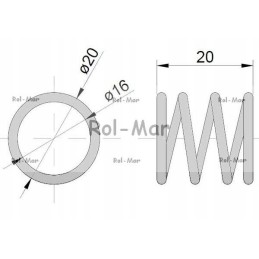 Bison handbrake compression spring