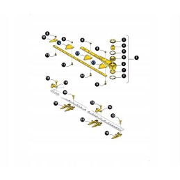 Stainless scythe blade New Holland 84429103 original CNH