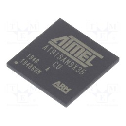 1 pcs x MICROCHIP TECHNOLOGY - AT91SAM9X35-CU - IC: ARM microprocessor, ARM926, 0.9÷1.1VDC, SMD, LFBGA217, PWM: 4