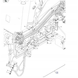 Dia hydraulic kit for varifeed header 84477296