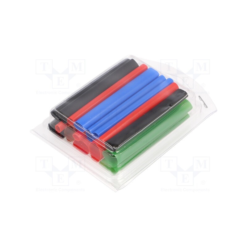 1 set x RADPOL - WET0021 - Set of heat shrink sleeves, 2: 1, 70mm, polyolefine, 16pcs.