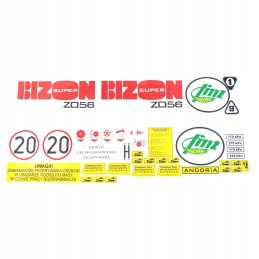 Bison sticker set with 056 5056505606